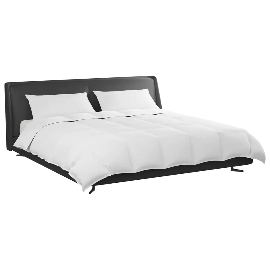Ensemble de Duvet avec oreiller 3 pcs Blanc Plume de canard - 3