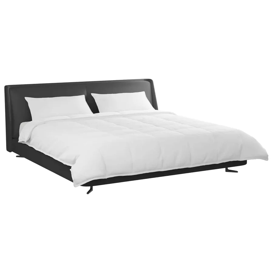 Ensemble de Duvet avec oreiller 3 pcs Blanc Plume de canard - 3