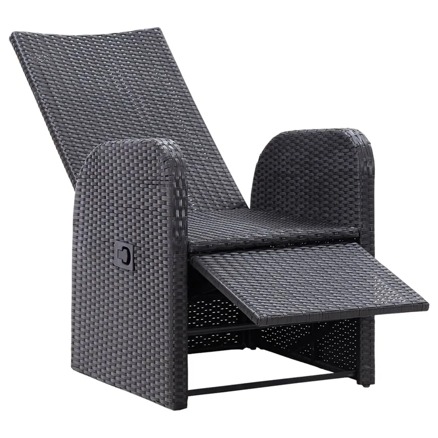 Chaises de jardin inclinables coussins lot de 2 Résine tressée - 6