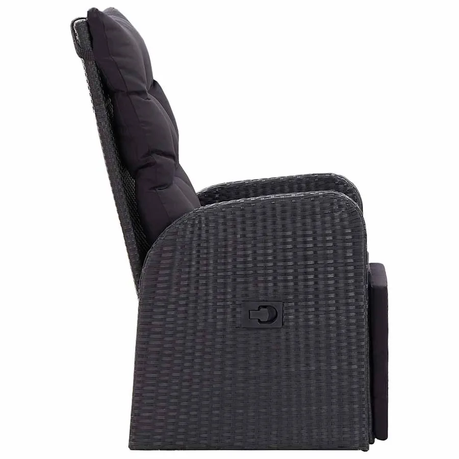 Chaises de jardin inclinables coussins lot de 2 Résine tressée - 7