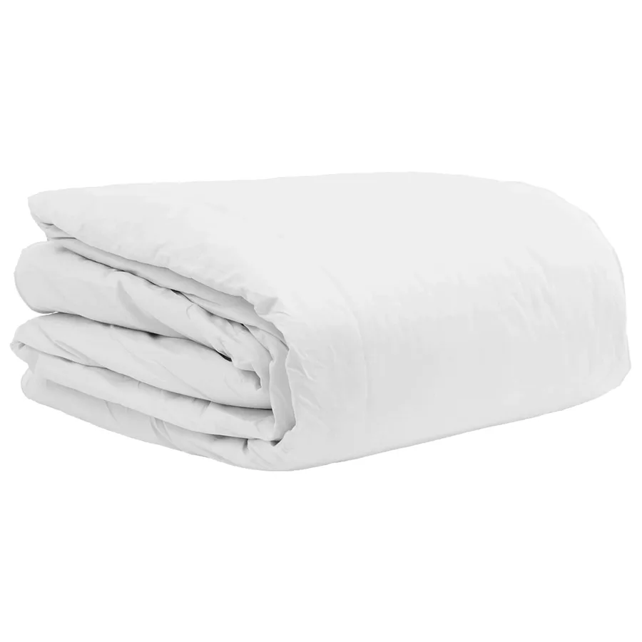 Ensemble de Duvet avec oreiller 3 pcs Blanc Plume de canard - 4