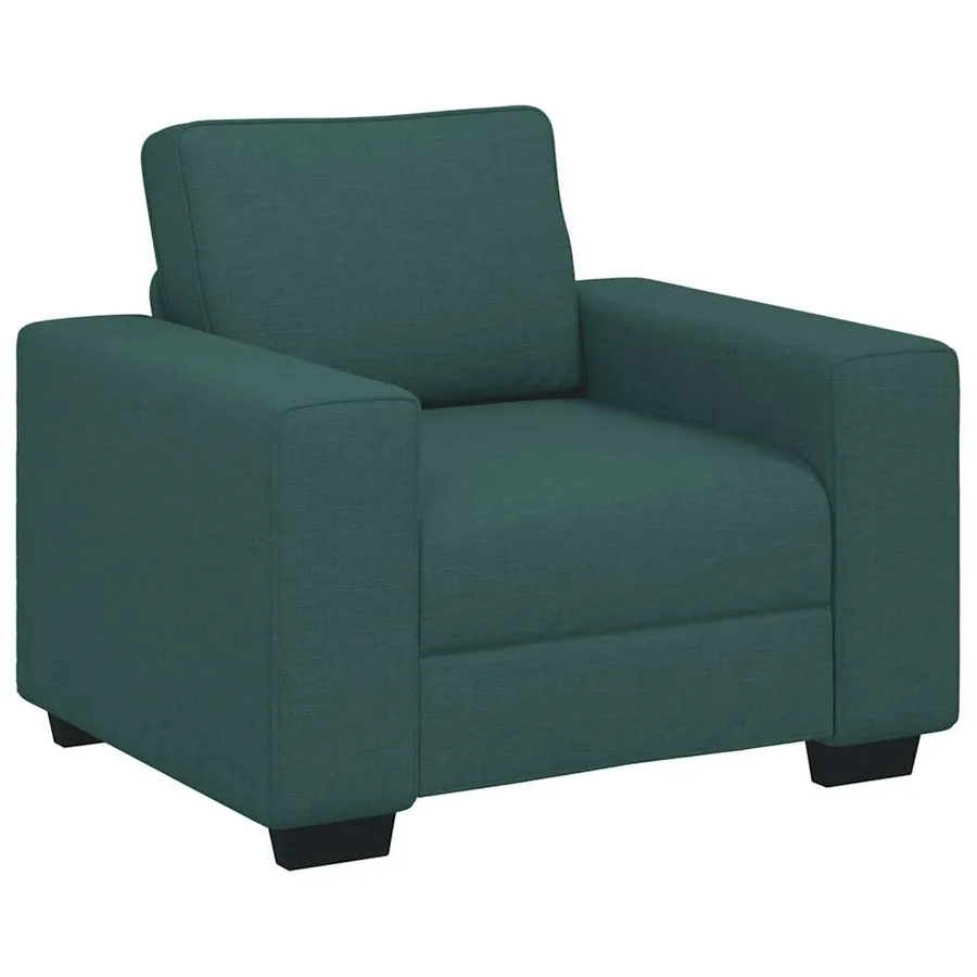 Canapé/Fauteuil vert foncé 100x77x82 cm tissu - 2