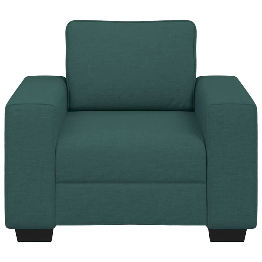 Canapé/Fauteuil vert foncé 100x77x82 cm tissu - 4