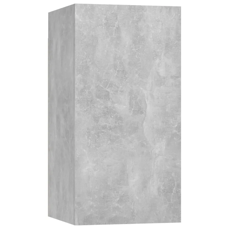Ensemble de meubles TV 6 pcs Gris béton Bois d'ingénierie - 5