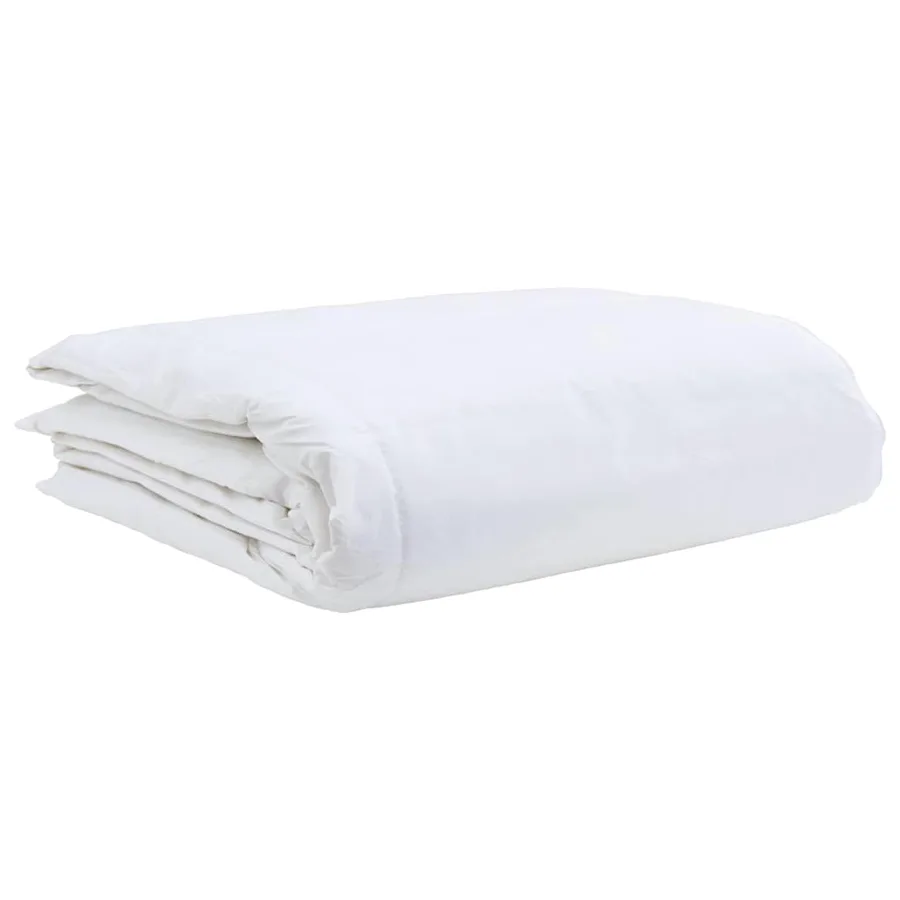 Duvet d'été simple Blanc 155 x 220 cm Plume - 4