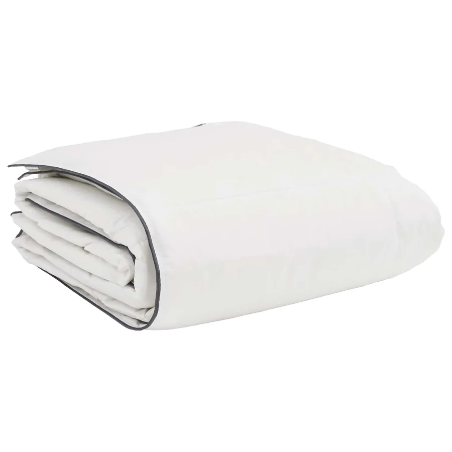 Duvet d'hiver avec oreiller 2 pcs Blanc Plume de canard - 4