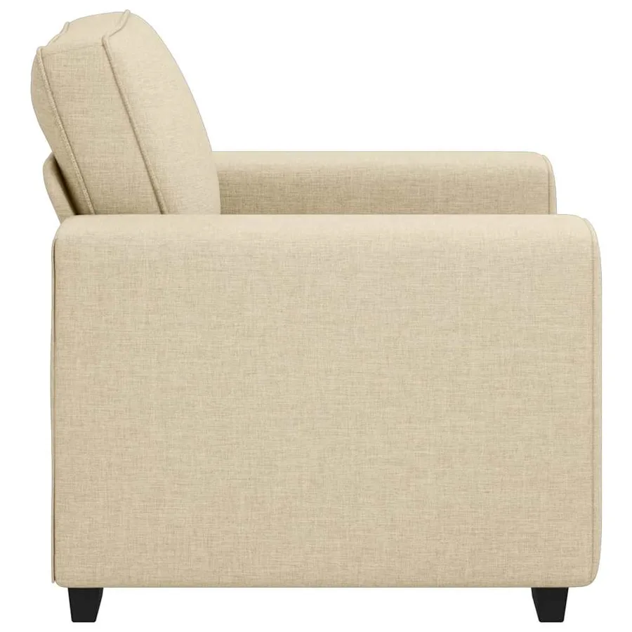 Canapé/Fauteuil crème 100x77x82 cm tissu - 5