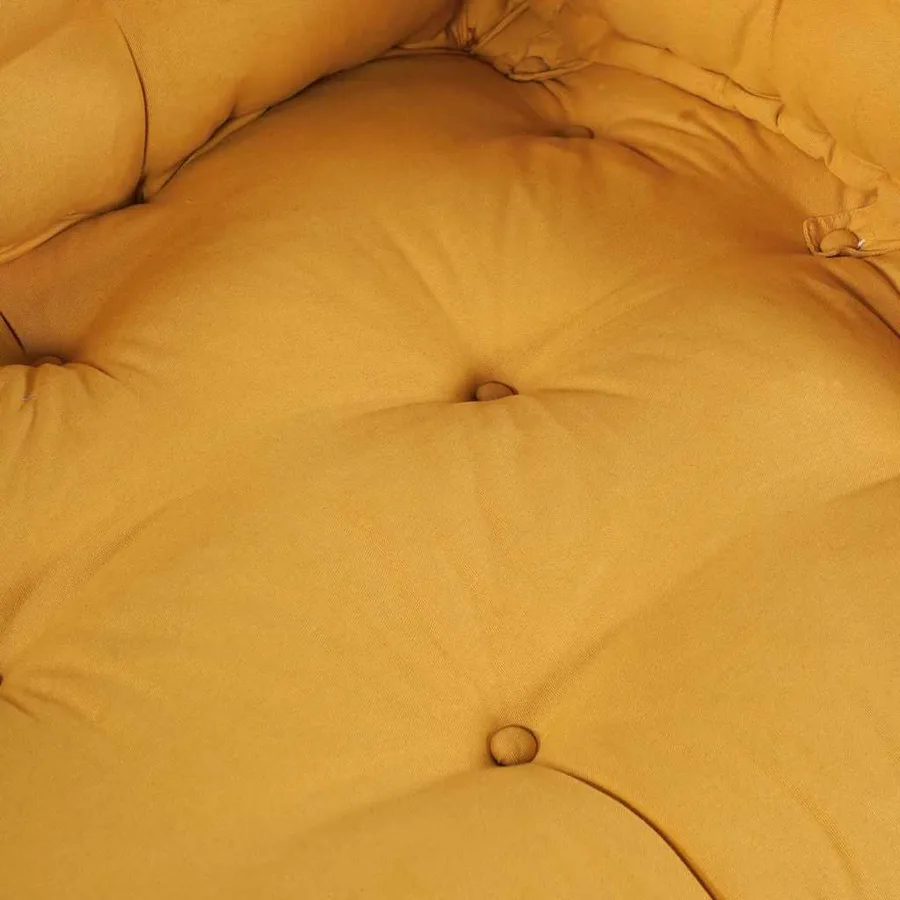 Coussin de canapé sur palette 3 pcs Jaune 120 x 80 x 38 cm - 7
