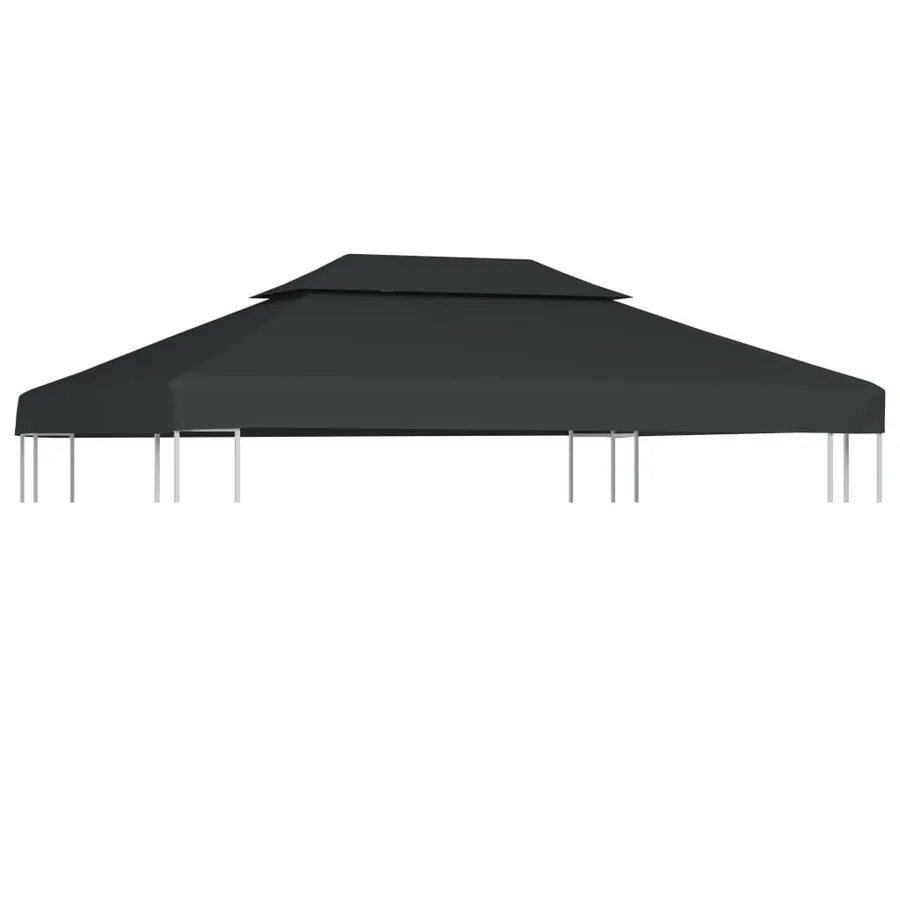 2-tier gazebo top 310 g/m² 4x3 m Anthracite