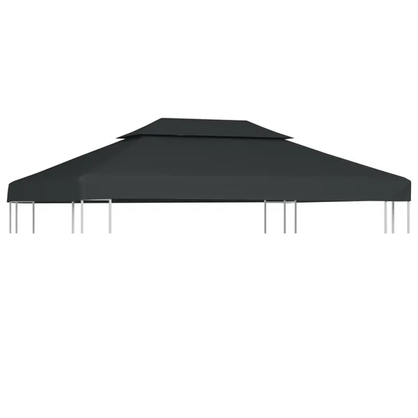 2-tier gazebo top 310 g/m² 4x3 m Anthracite