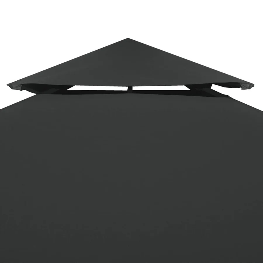 2-tier gazebo top 310 g/m² 4x3 m Anthracite - 3