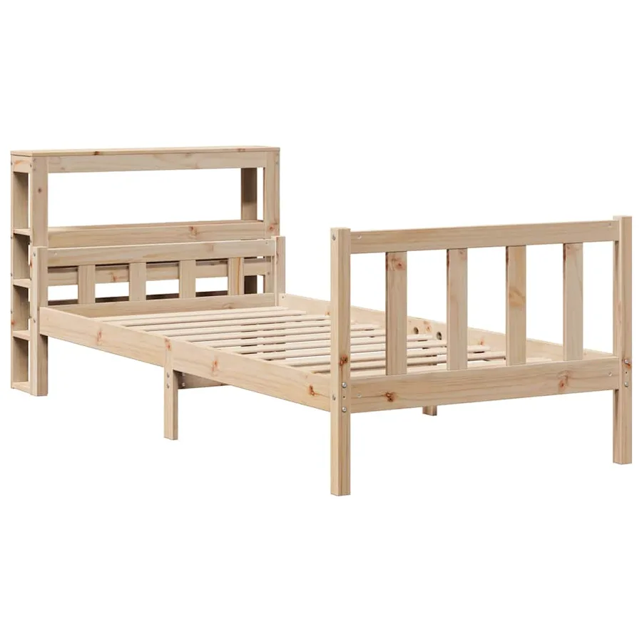 Cadre de lit sans matelas 90x190 cm bois de pin massif - 3