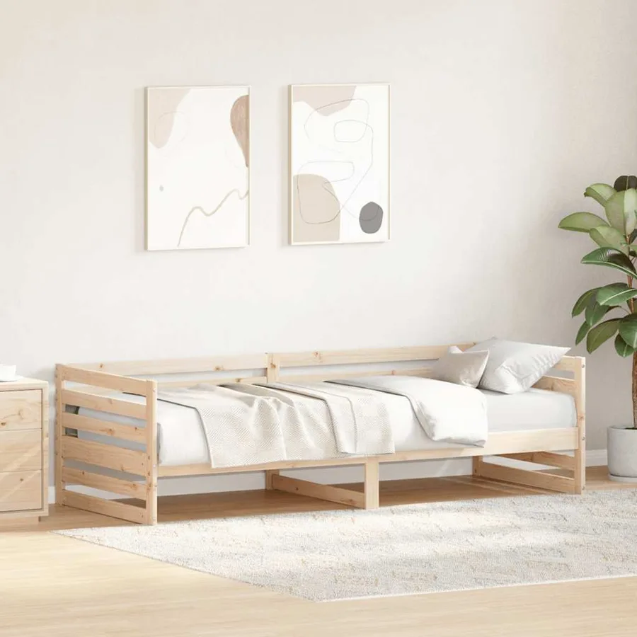 Lit de jour sans matelas 80x200 cm en pin massif - 3