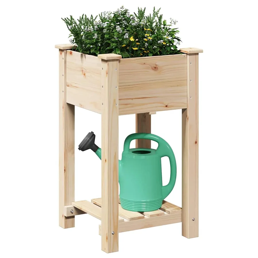 Cache-pot de jardin Beige 45 x 45 x 76,5 cm - 3