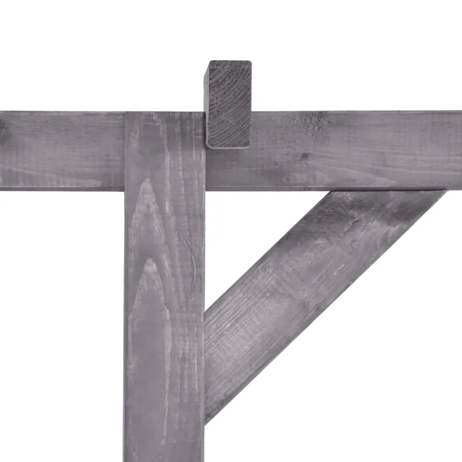 Pergola de jardin Gris 200x40x205 cm Bois de pin imprégné - 4