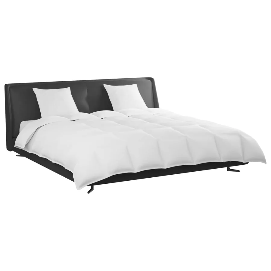 Ensemble de Duvet avec oreiller 3 pcs Blanc Plume de canard - 3