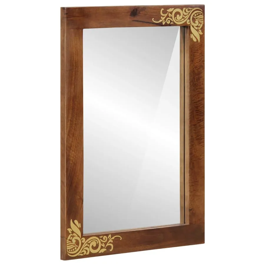 Miroir de salle de bain Marron miel 70 x 50 x 2,5 cm
