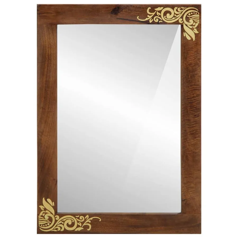 Miroir de salle de bain Marron miel 70 x 50 x 2,5 cm - 2
