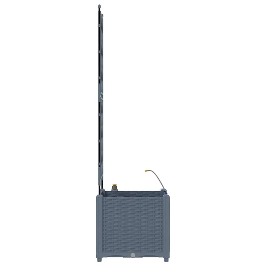 Cache-pot de jardin 2 pc Gris clair 40 x 40 x 142 cm PP - 6