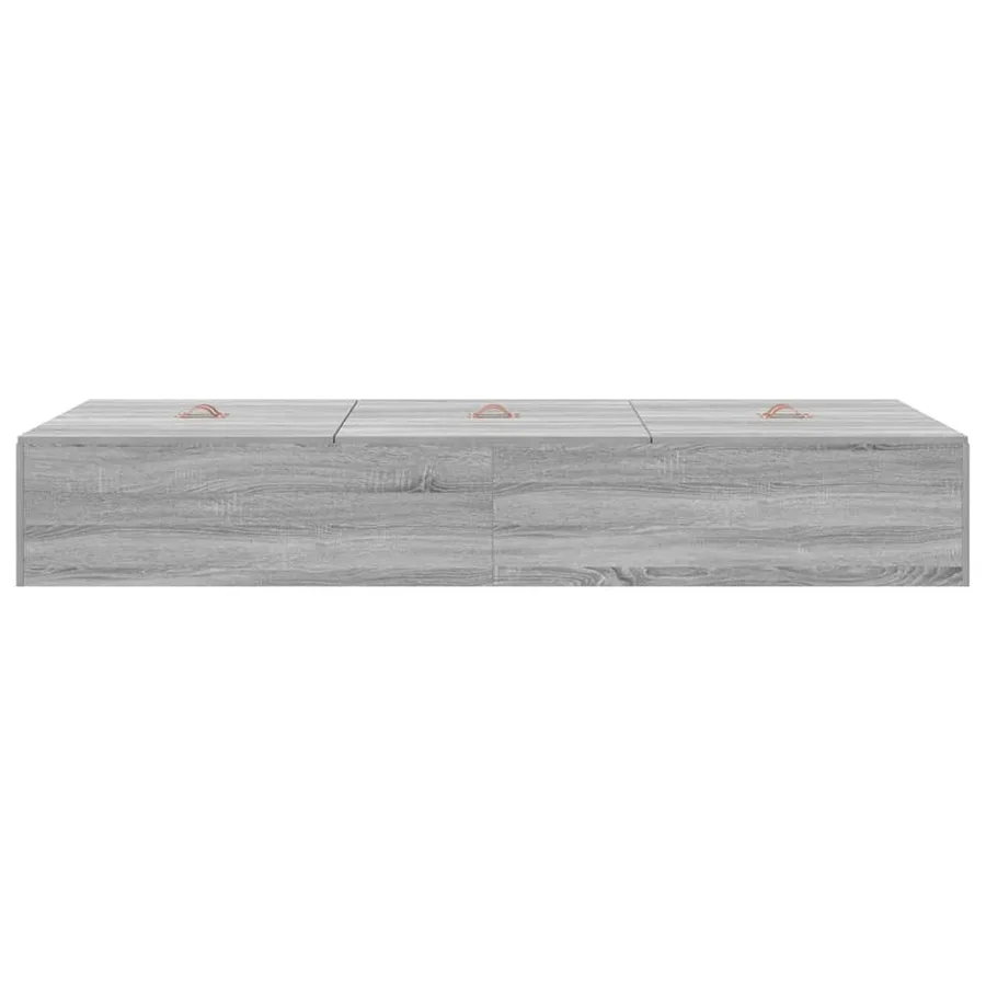 Cadre de lit avec rangement Gris Sonoma 90 x 190 cm - 7