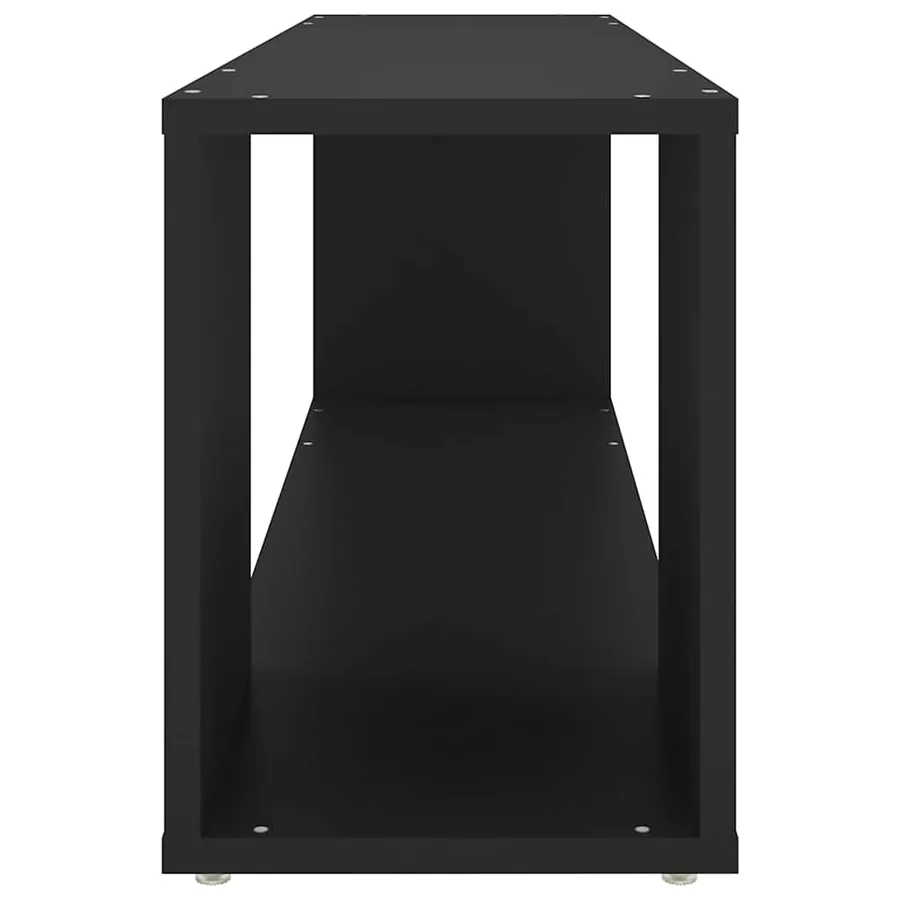Meuble TV Noir 100x24x32 cm Bois d'ingénierie - 4