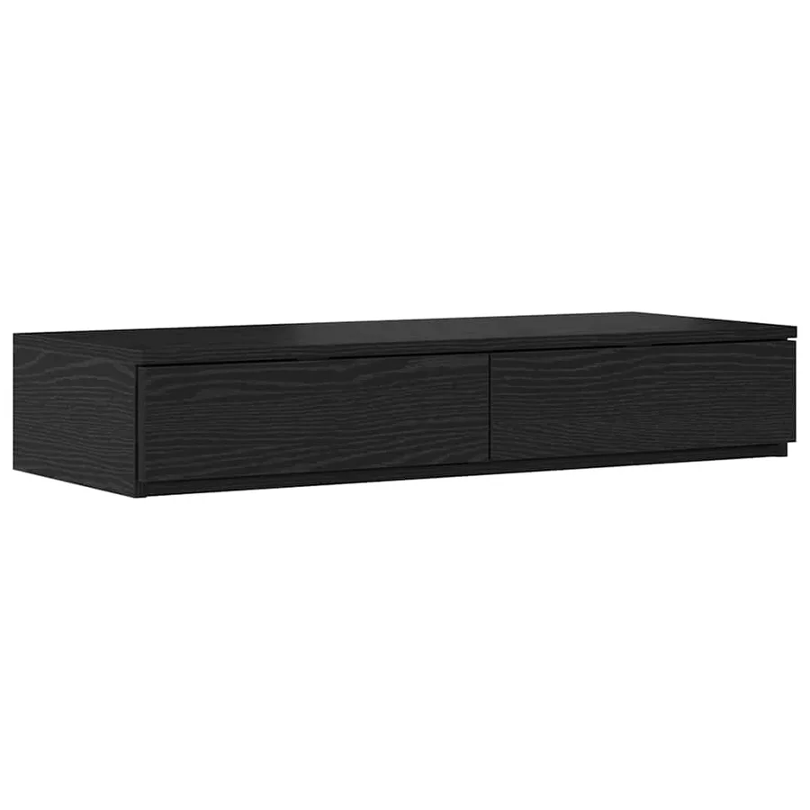 Cadre de lit avec rangement Chêne noir 90 cm Bois d'ingénierie - 6