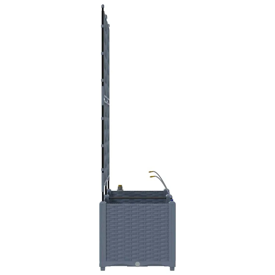 Cache-pot de jardin 2 pc Gris clair 80 x 40 x 142 cm PP - 7