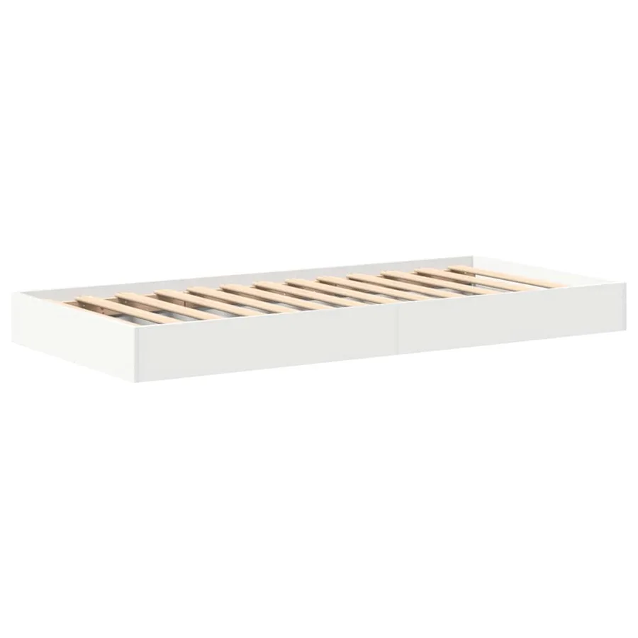 Lit Bibliothèque Blanc 90 x 200 cm Bois d'ingénierie - 4