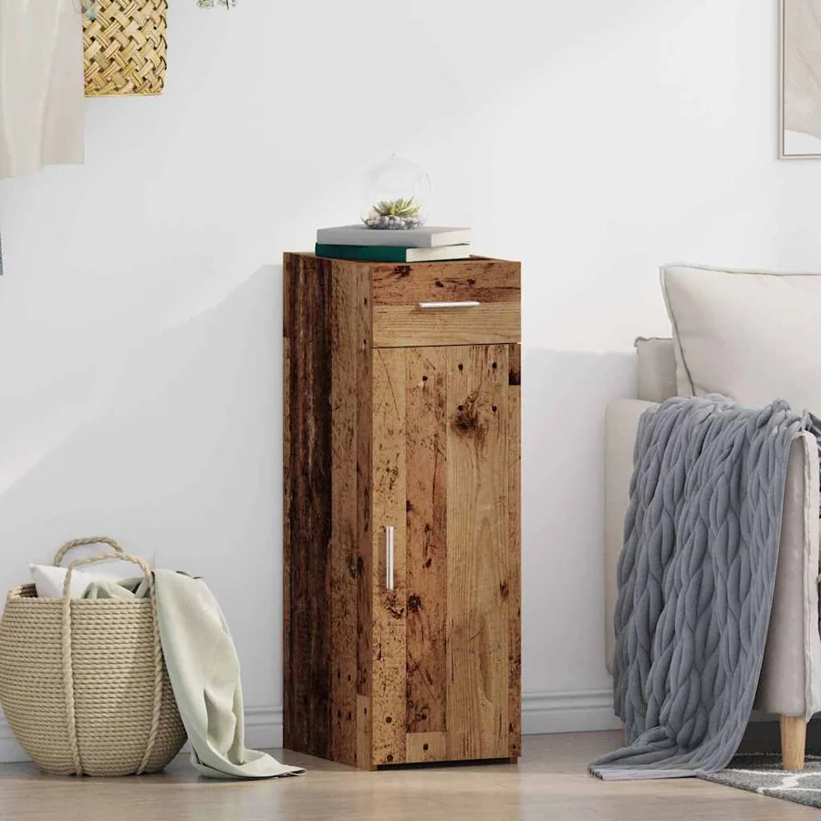 Buffet avec tiroir Bois ancien 30 x 42,5 x 93 cm
