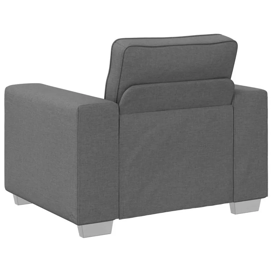 Fauteuil Gris foncé 100 cm tissu - 3