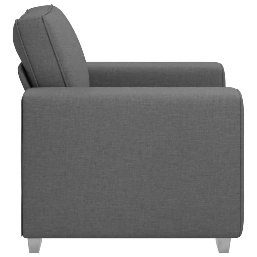 Fauteuil Gris foncé 100 cm tissu - 5
