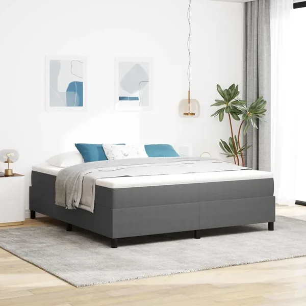 Cadre de lit plateforme Gris clair 180 x 200 cm