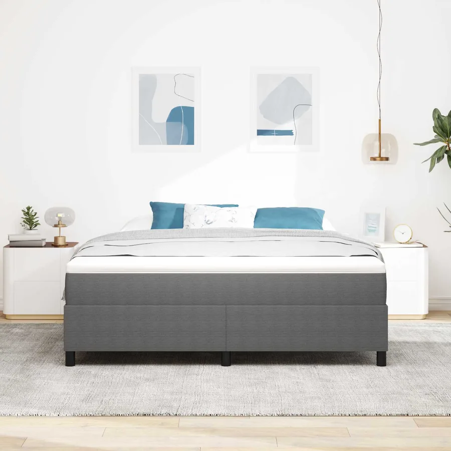 Cadre de lit plateforme Gris clair 180 x 200 cm - 3