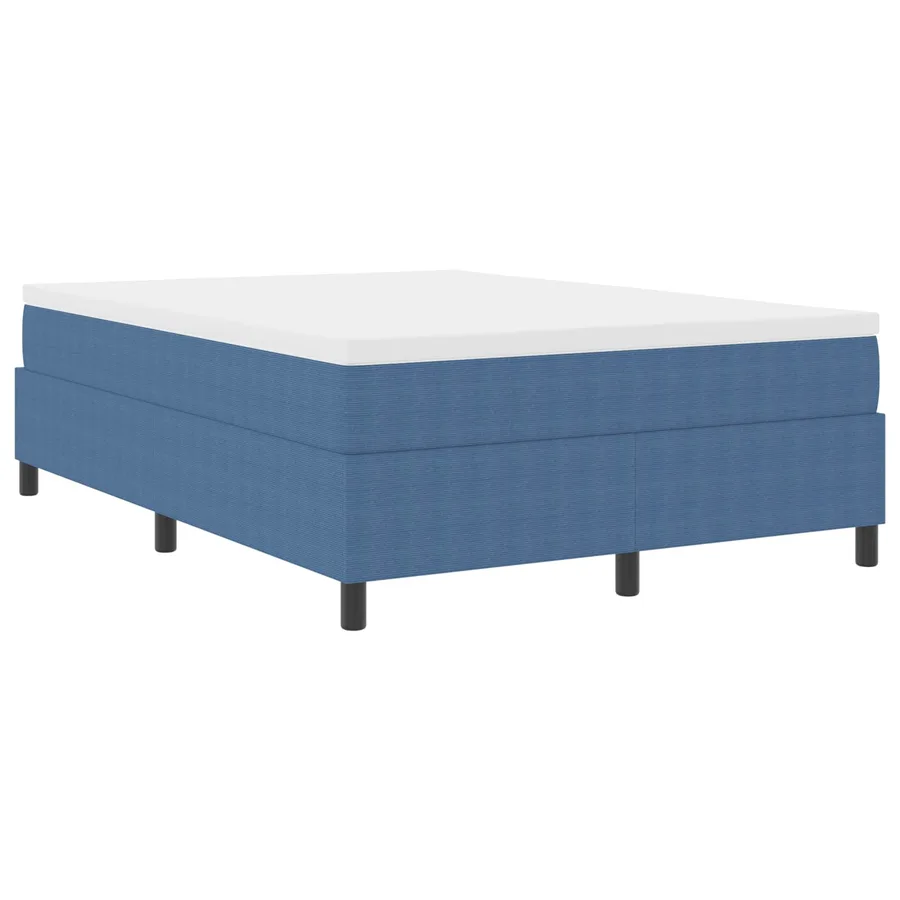 Cadre de lit plateforme Bleu 140 x 200 cm - 4