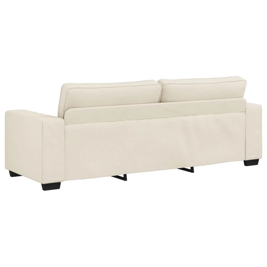 Canapé 2 pcs Beige 221 x 80 x 82 cm Tissu en lin mélangé - 7