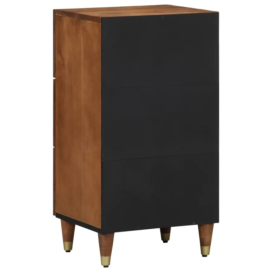 Buffet avec tiroir Marron 40 x 33 x 75 cm Bois de mangue massif - 5