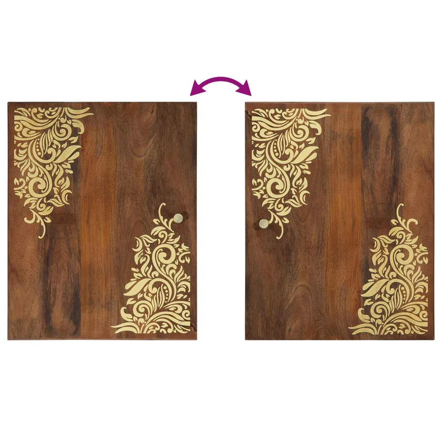 Ensemble de Meubles de Salle de Bain 4 pcs Marron miel - 14