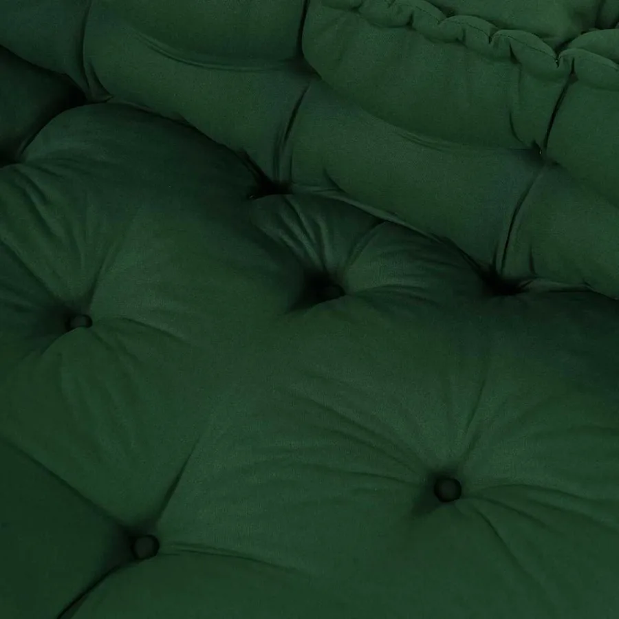 Coussin de canapé sur palette 2 pcs Vert 120 x 80 x 38 cm Tissu - 7
