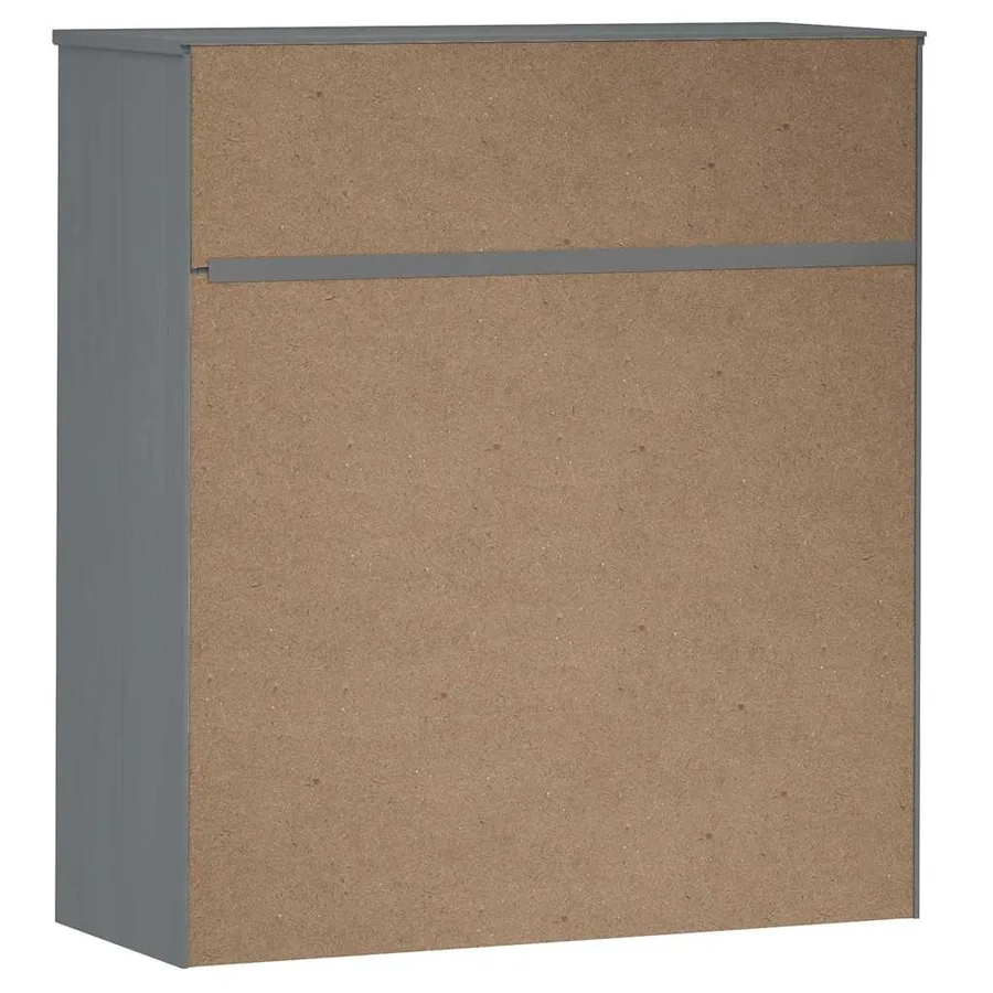 Dessus de buffet MOLDE Gris 90x35x100 cm Bois massif de pin - 7