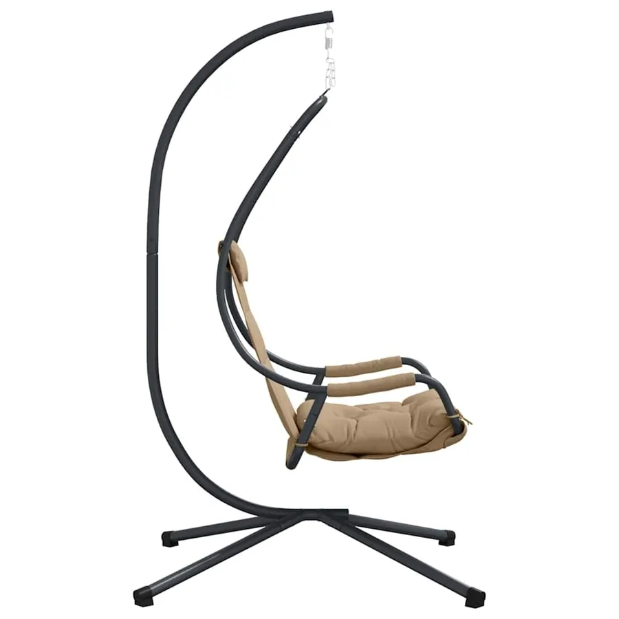 Chaise suspendue Taupe 94 x 107 x 196,5 cm Acier - 5