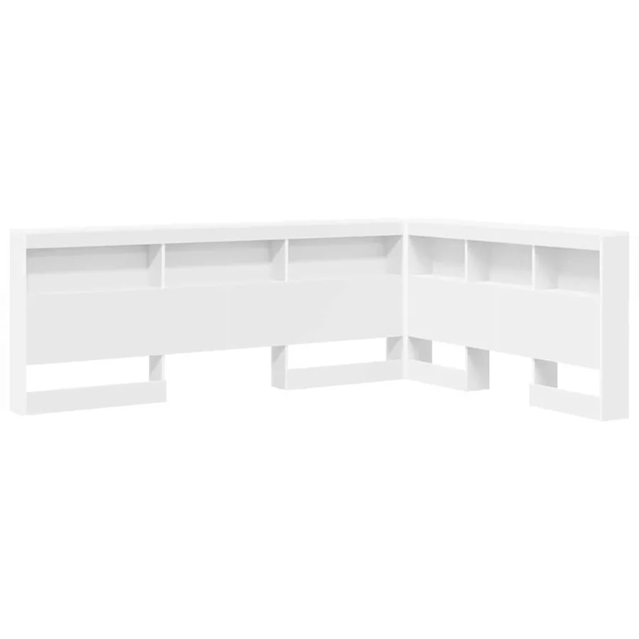 Tête de lit de rangement Blanc 140 cm Bois d'ingénierie - 2