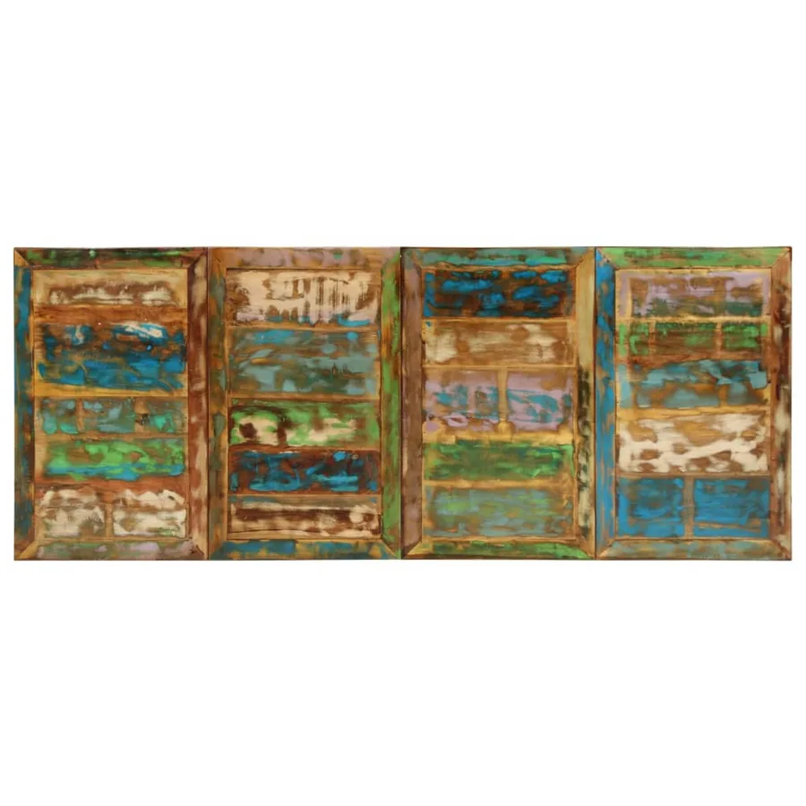 Table à manger 220x90x77 cm bois massif de récupération - 4