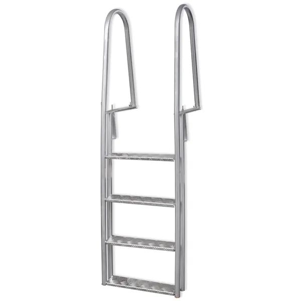Échelle de piscine/quai à 4 marches Aluminium 167 cm
