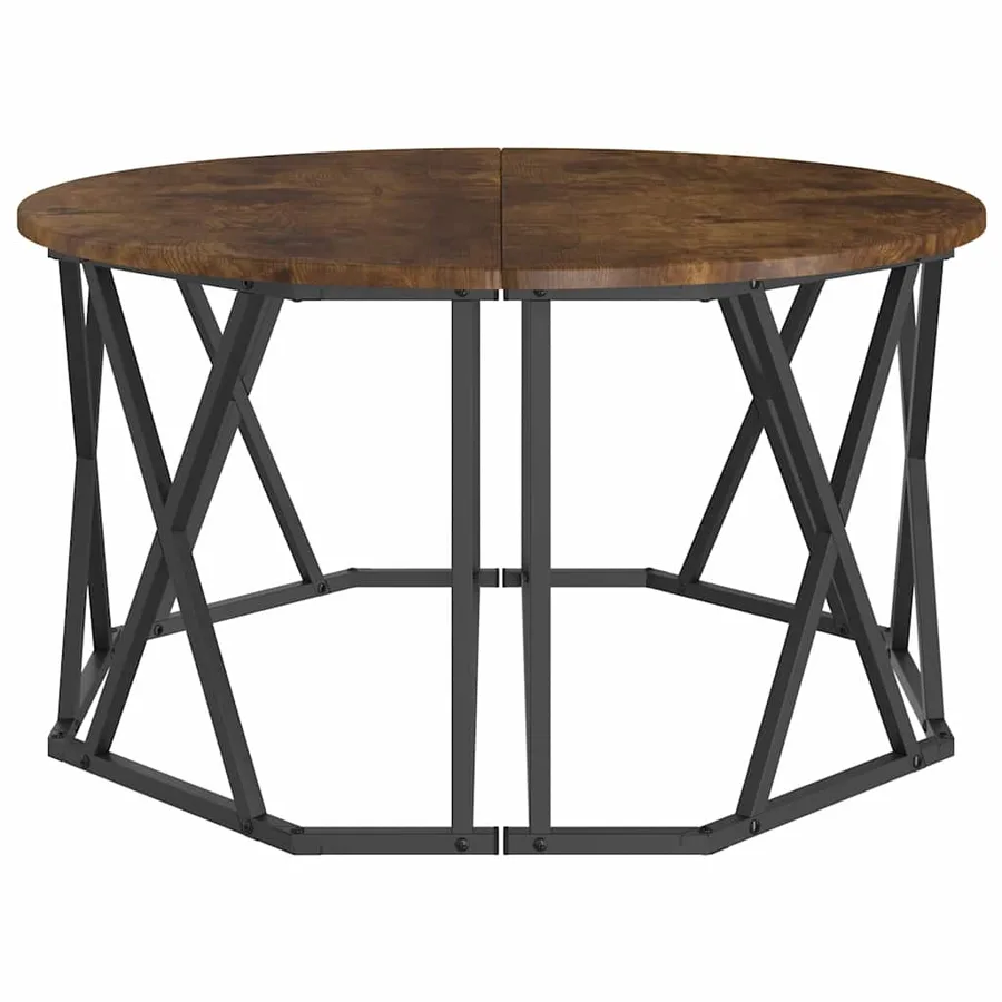 Table basse Chêne fumé 80 x 80 x 42 cm - 6