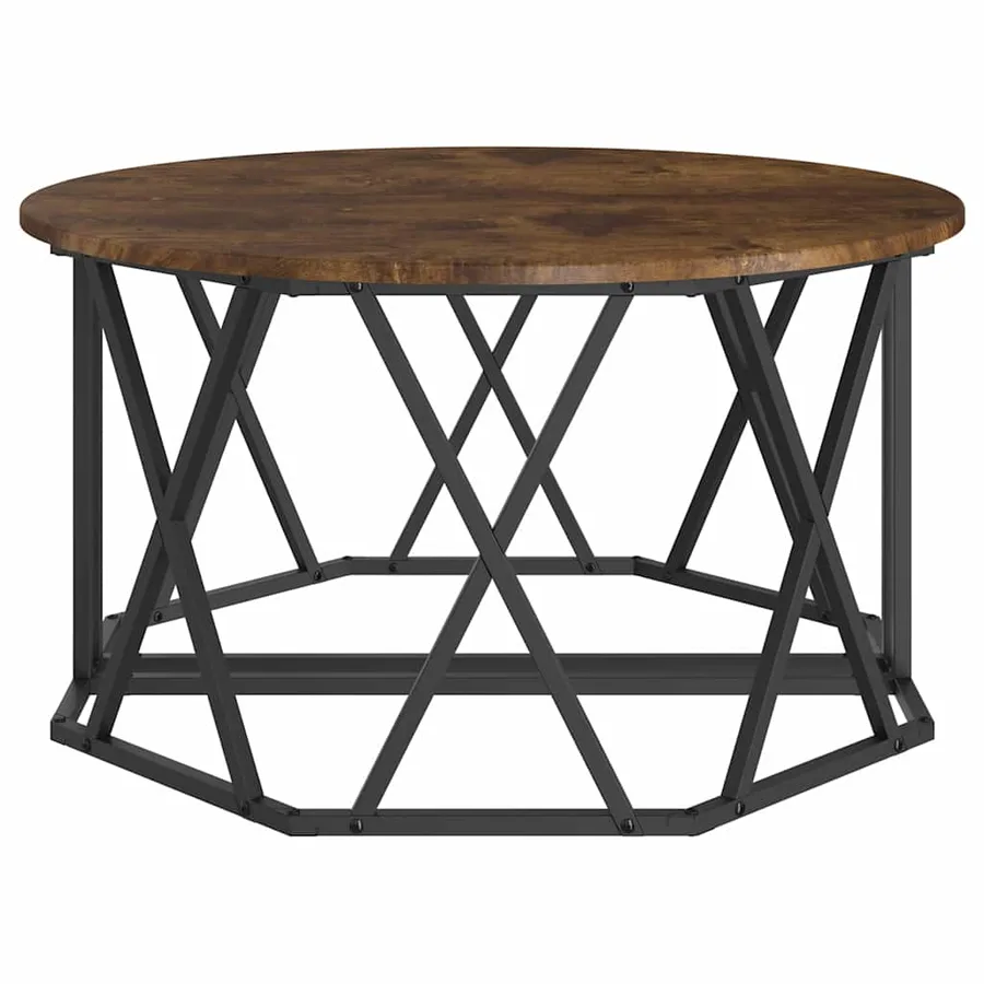 Table basse Chêne fumé 80 x 80 x 42 cm - 7