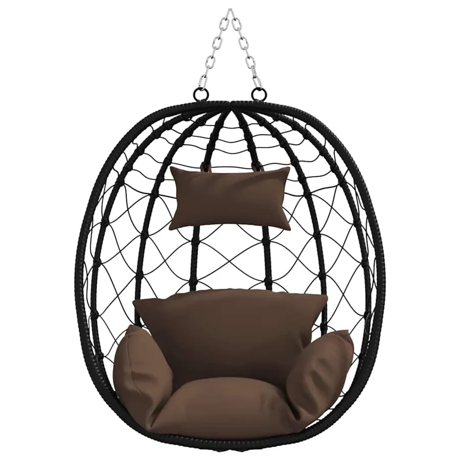 Chaise suspendue Café 91,5 x 54,5 x 107 cm polyrotin - 4