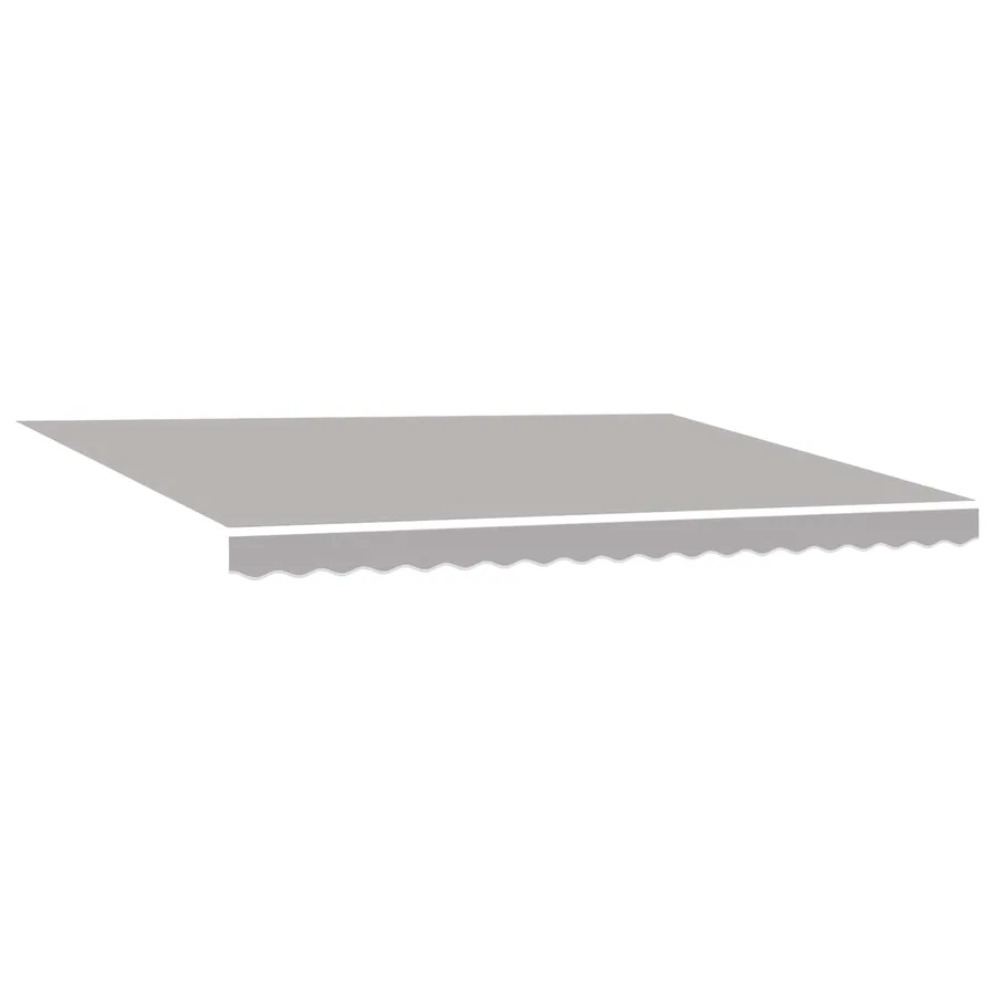 Auvent rétractable Gris clair 450 × 350 cm Polyester - 5
