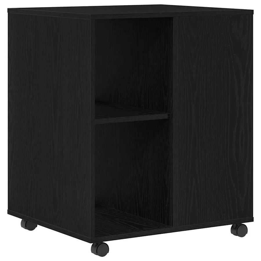 Armoire de rangement avec roue Chêne noir 60 x 53 x 72,5 cm - 7