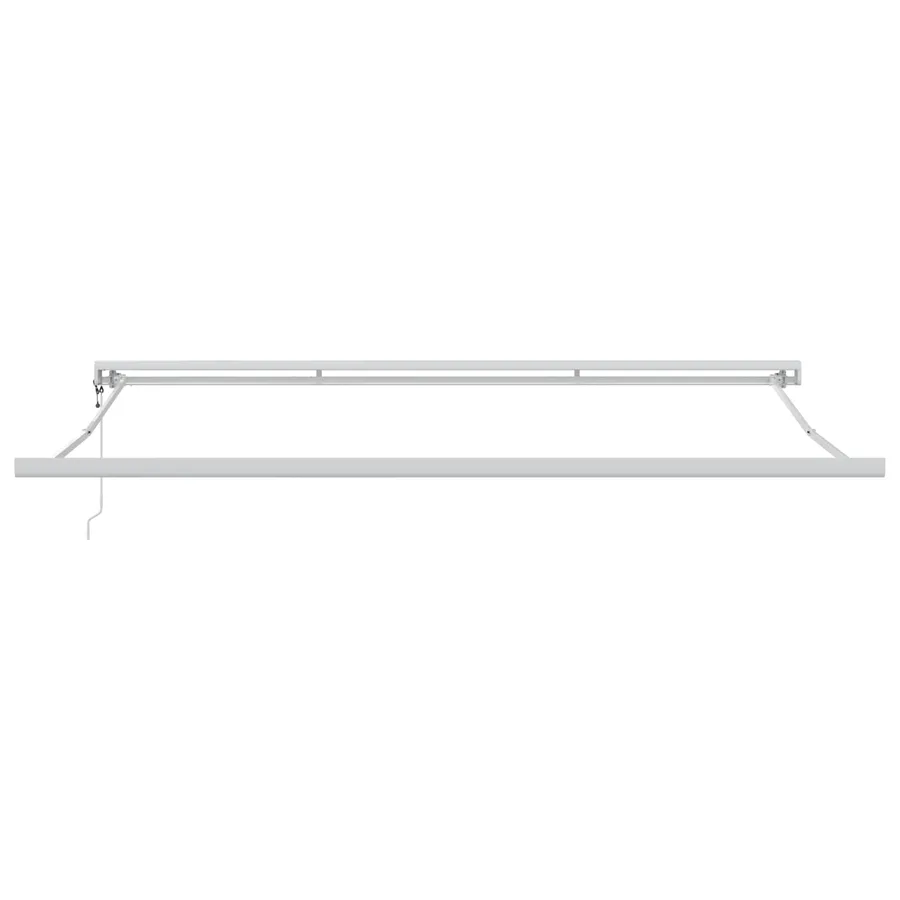Auvent rétractable Rouge 400 × 300 cm Tissu et Métal - 3