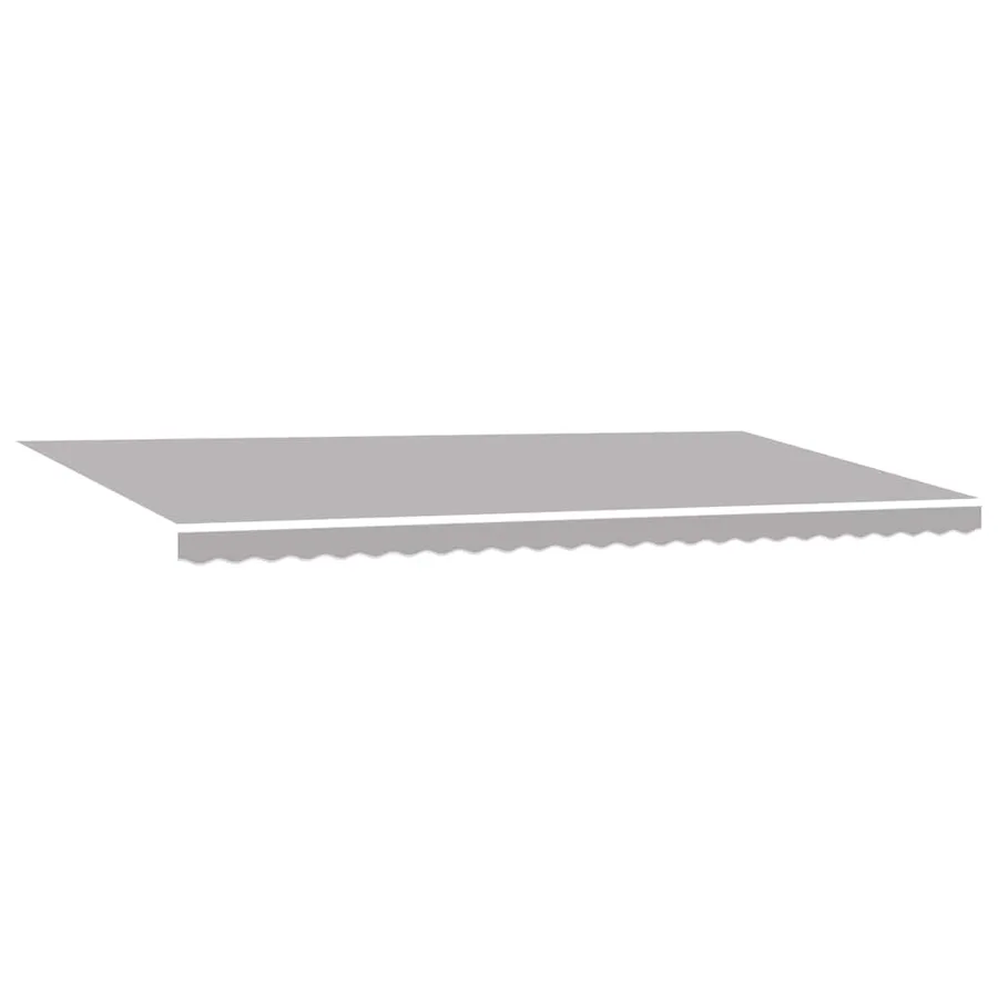 Toile de rechange pour auvent Gris clair 6 × 3,5 m Polyester - 2
